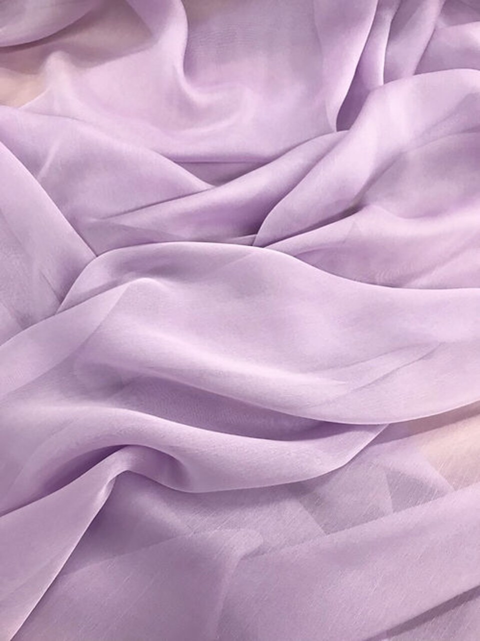 1 Yard Lilac Two-Tone Chiffon Fabric 58/59 Inches Wide Sheer Polyester